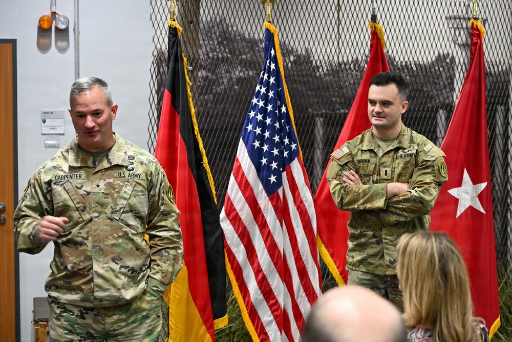 Secretary of the Army Promotes Samuel Brink to Rank of Captain