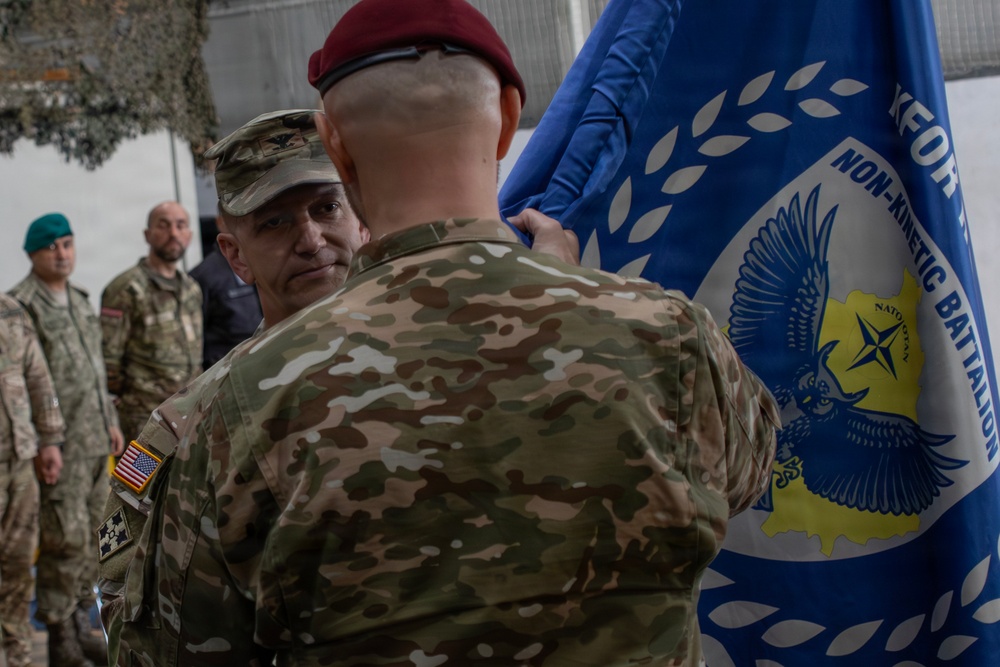 KFOR RC-E Non-Kinetic Battalion conducts change of command ceremony
