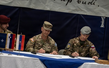 KFOR RC-E Non-Kinetic Battalion conducts change of command ceremony