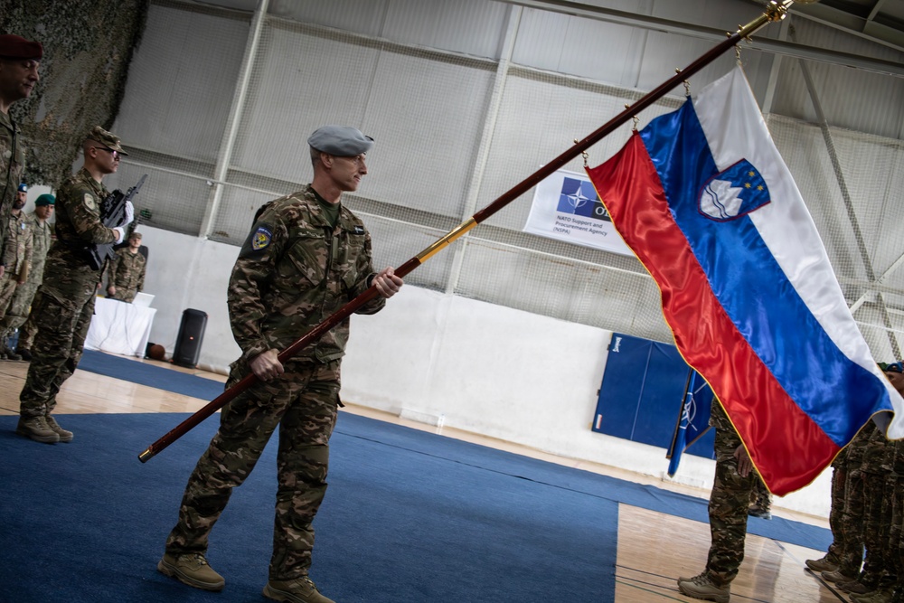 KFOR RC-E Non-Kinetic Battalion conducts change of command ceremony