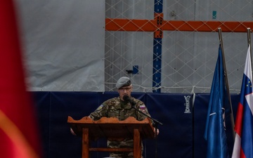 KFOR RC-E Non-Kinetic Battalion conducts change of command ceremony