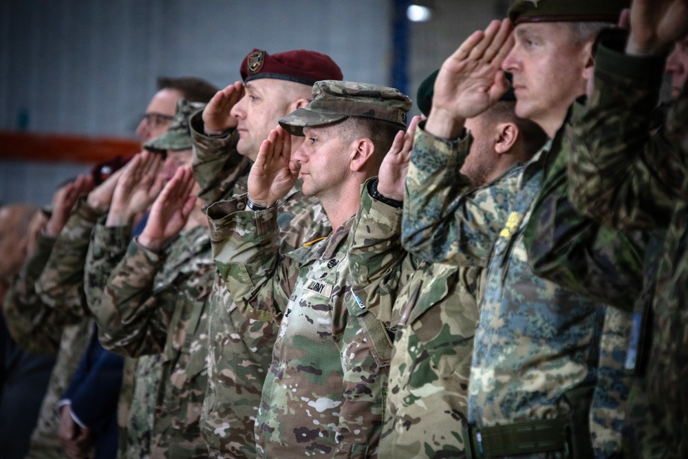 KFOR RC-E Non-Kinetic Battalion conducts change of command ceremony