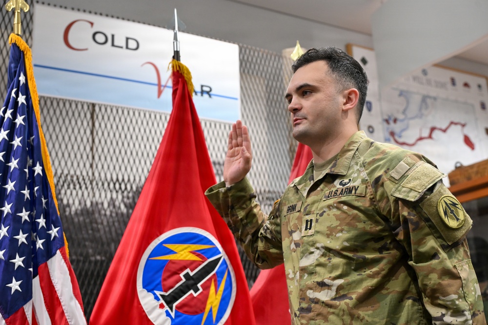 Secretary of the Army Promotes Samuel Brink to Rank of Captain