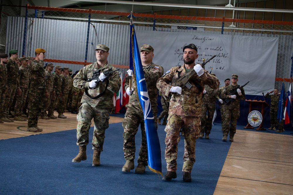 KFOR RC-E Non-Kinetic Battalion conducts change of command ceremony