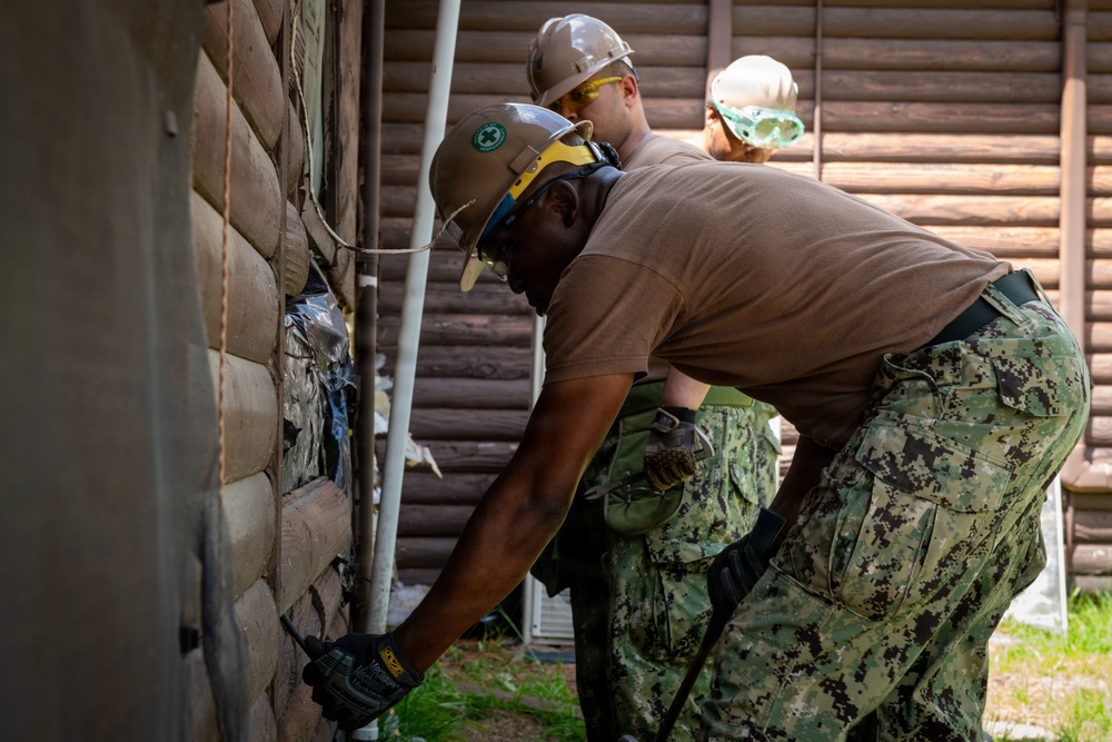 Naval Construction Battalion 14 Completes Training While Supporting Local Community