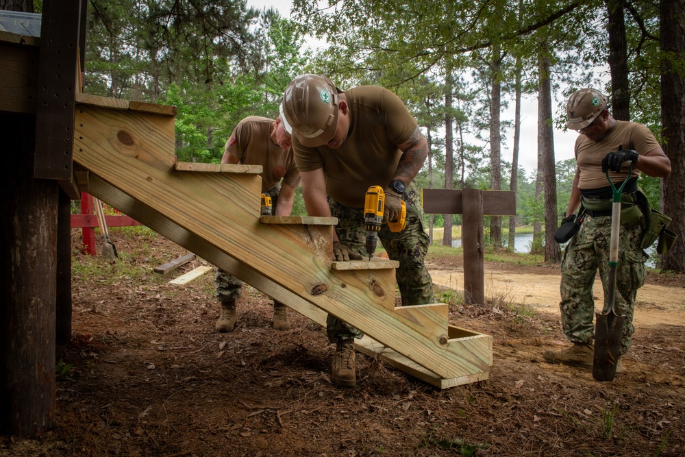 Naval Construction Battalion 14 Completes Training While Supporting Local Community
