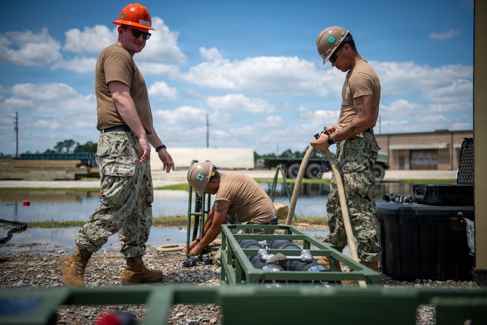Naval Construction Battalion 14 Completes Training While Supporting Local Community