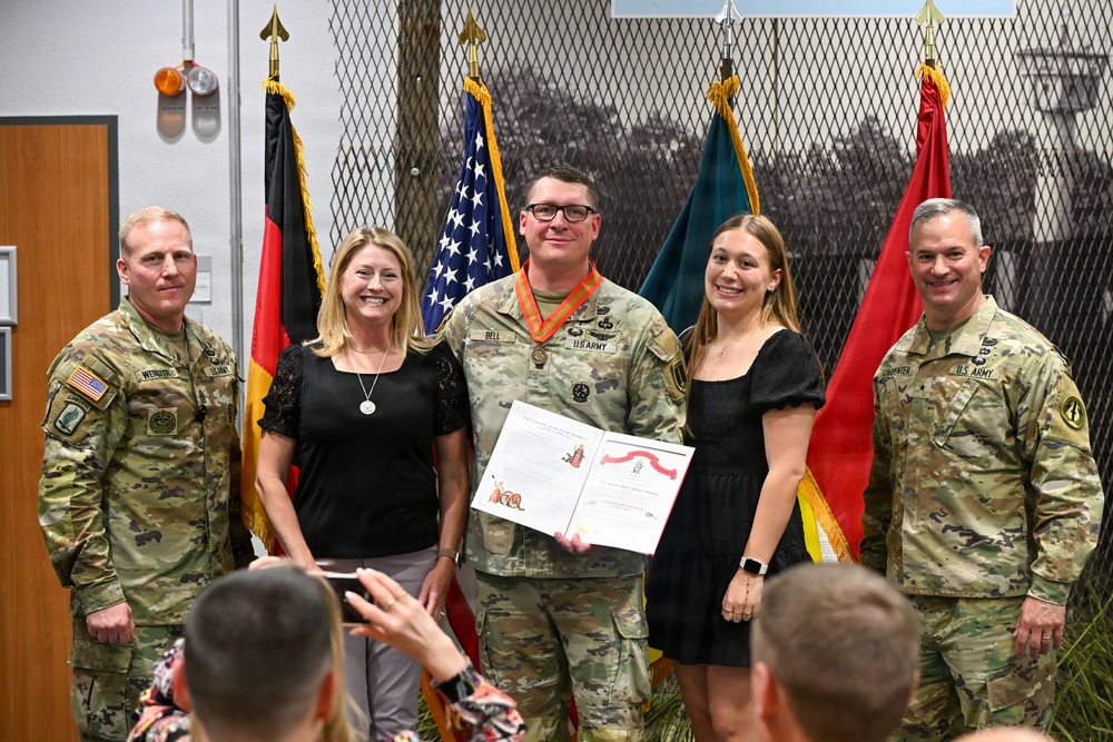 U.S. Army Sgt. Maj. Bell receives Order of Saint Barbara award at ceremony in Germany