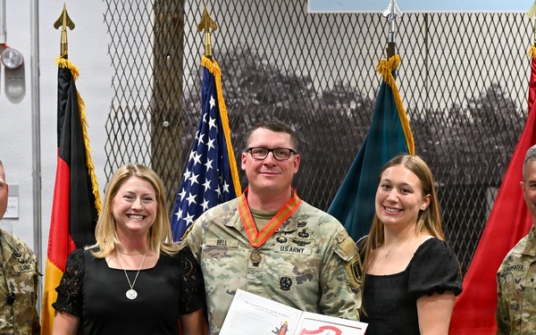 U.S. Army Sgt. Maj. Bell receives Order of Saint Barbara award at ceremony in Germany