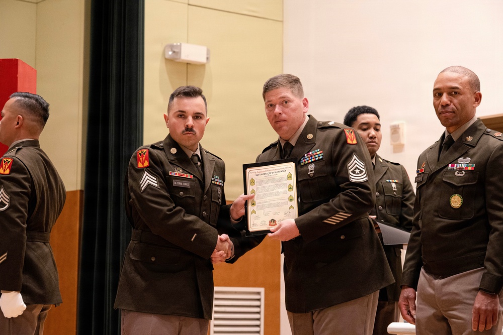 Forging Leaders: 2nd Battalion, 1st Air Defense Artillery Hosts NCO Induction Ceremony