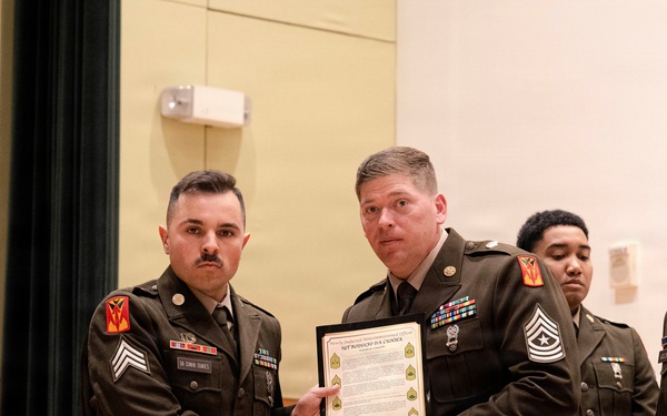 Forging Leaders: 2nd Battalion, 1st Air Defense Artillery Hosts NCO Induction Ceremony