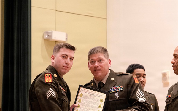 Forging Leaders: 2nd Battalion, 1st Air Defense Artillery Hosts NCO Induction Ceremony