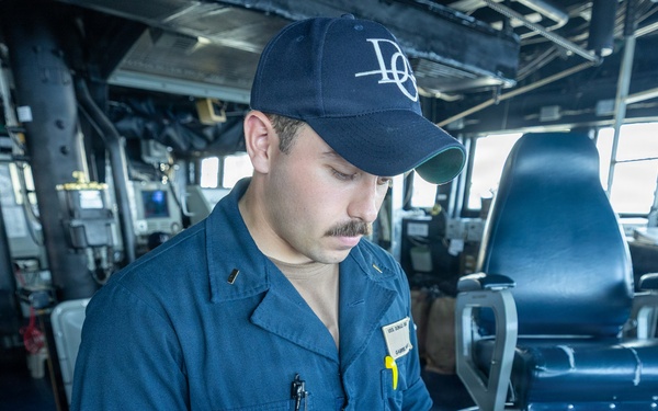 On watch aboard USS Donald Cook