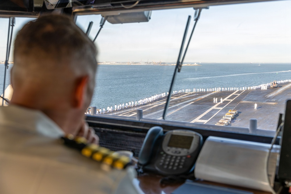 USS Gerald R. Ford (CVN 78) returns from 11-month Deployment