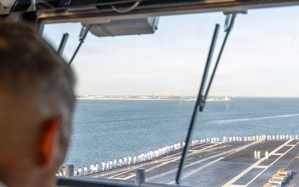 USS Gerald R. Ford (CVN 78) returns from 11-month Deployment