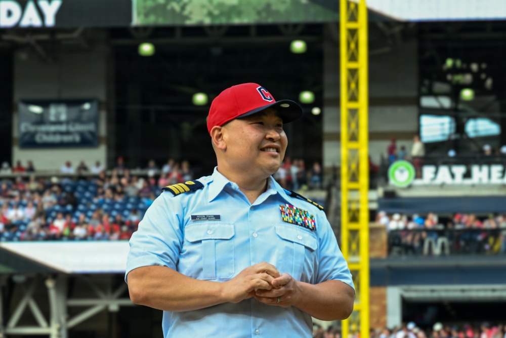 Coast Guard participates at Cleveland Guardians Armed Forces Day 2026