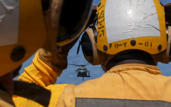 USS Comstock Conducts Flight Quarters