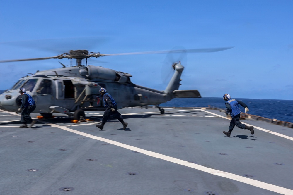 USS Comstock Conducts Flight Quarters