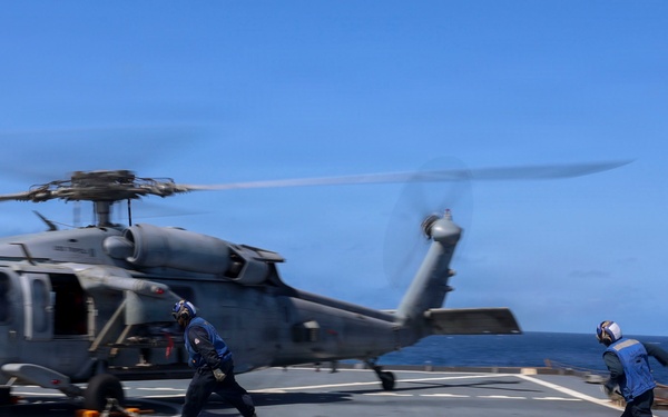 USS Comstock Conducts Flight Quarters
