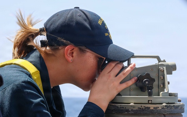 John Finn Conducts A Replenishment-At-Sea