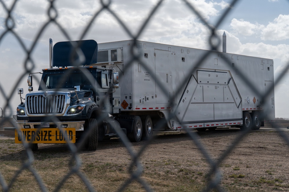 Minot welcomes the Payload Transporter Replacement 3