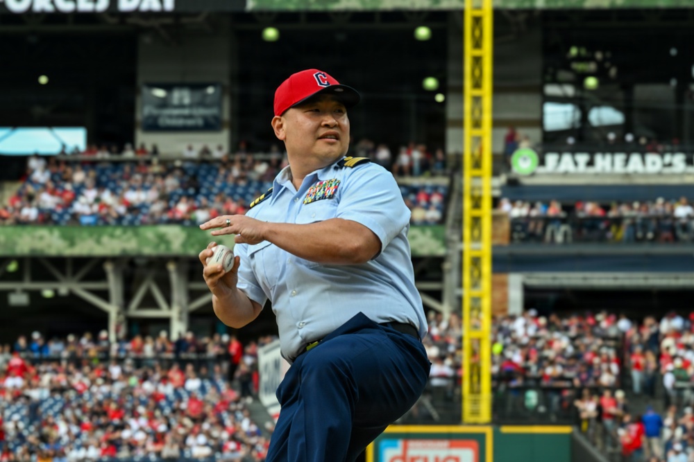 Coast Guard participates at Cleveland Guardians Armed Forces Day 2026