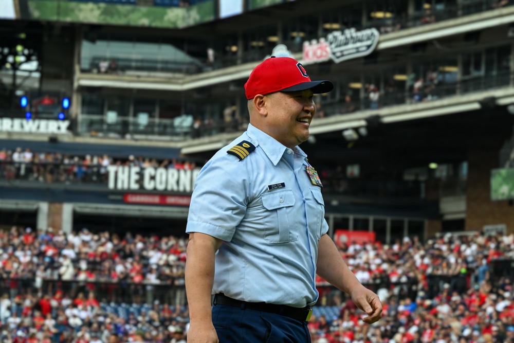 Coast Guard participates at Cleveland Guardians Armed Forces Day 2026
