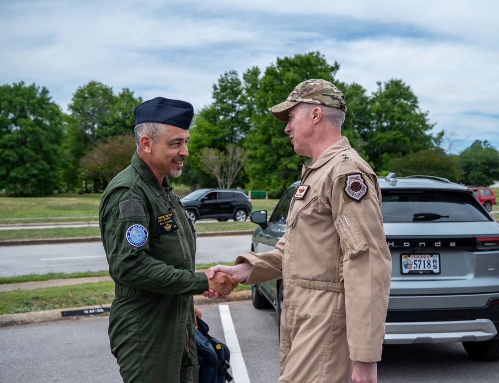 French Air and Space Force Lt. Gen. Le Bouil visits AFCENT