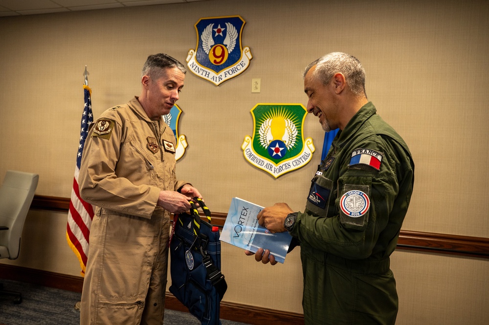 French Air and Space Force Lt. Gen. Le Bouil visits AFCENT