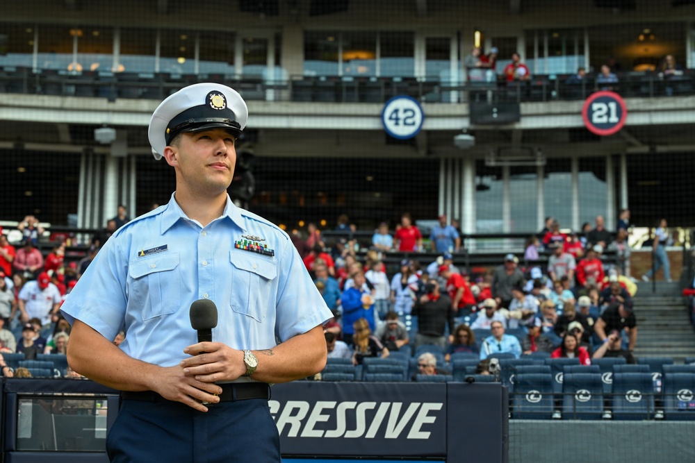 Coast Guard participates at Cleveland Guardians Armed Forces Day 2026