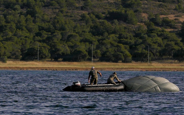 NATO SOF descend from the sky