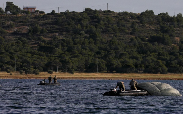 NATO SOF descend from the sky