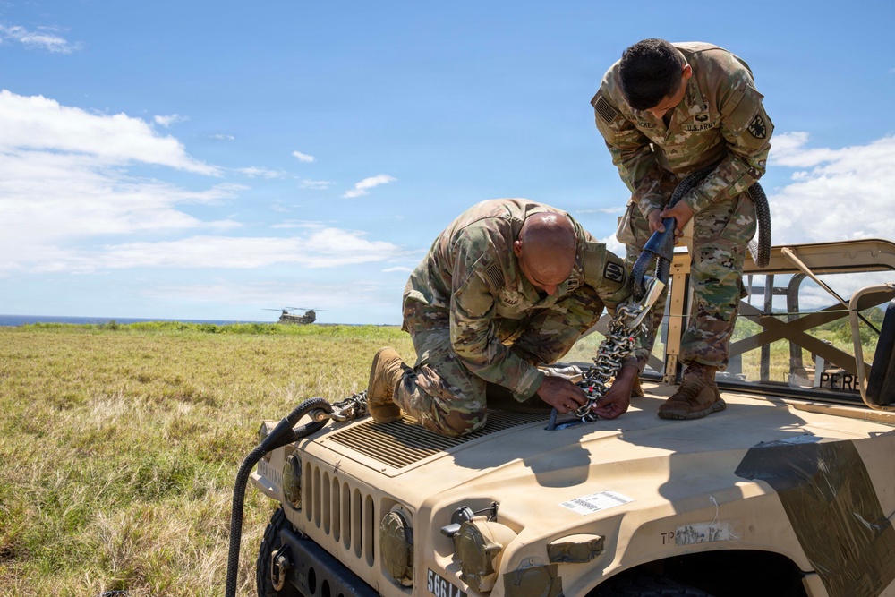 Joint Task Force Southern Conduct Guard Sling Load Training at Naval Base Guantanamo Bay