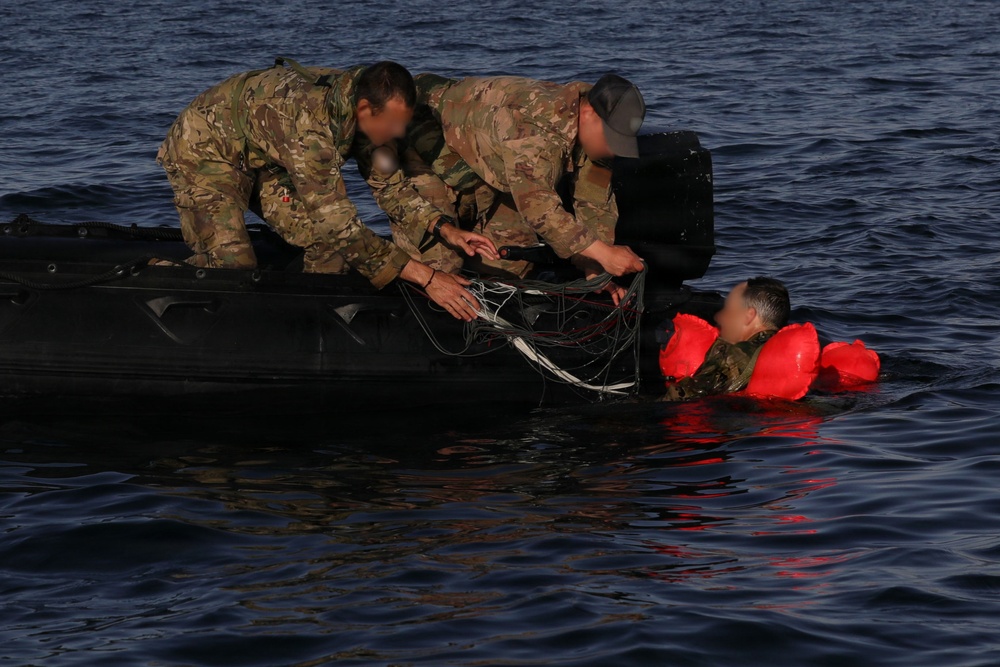 NATO SOF descend from the sky