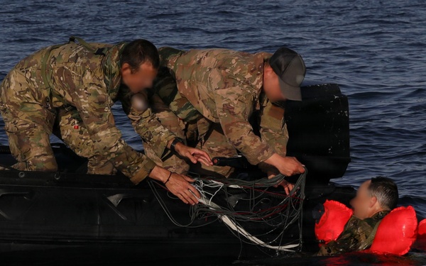 NATO SOF descend from the sky