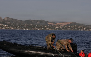 NATO SOF descend from the sky