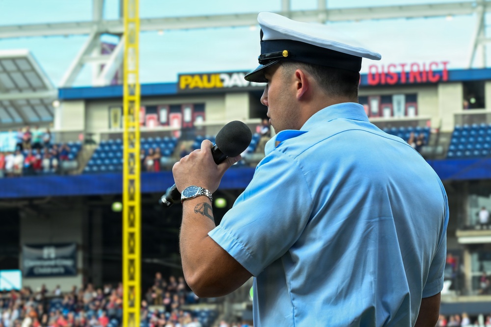 Coast Guard participates at Cleveland Guardians Armed Forces Day 2026