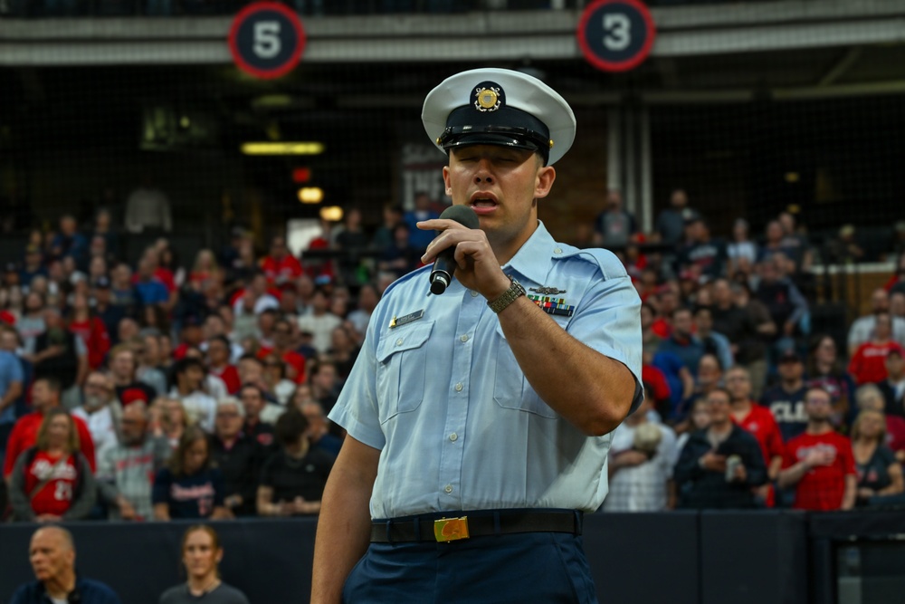 Coast Guard participates at Cleveland Guardians Armed Forces Day 2026