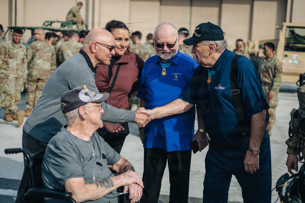 Mayor Kees Van Rooij meets U.S. War Veterans
