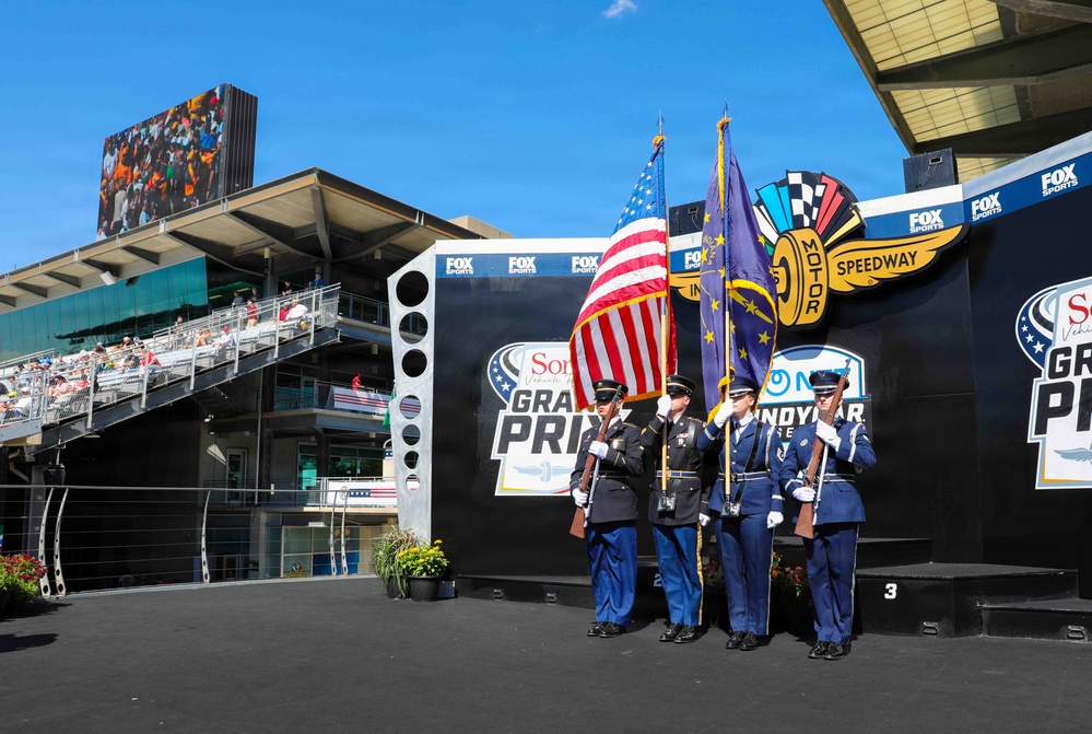 Indiana National Guard at Sonsio Grand Prix Opening Ceremonies