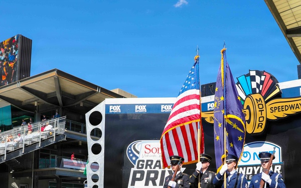 Indiana National Guard at Sonsio Grand Prix Opening Ceremonies