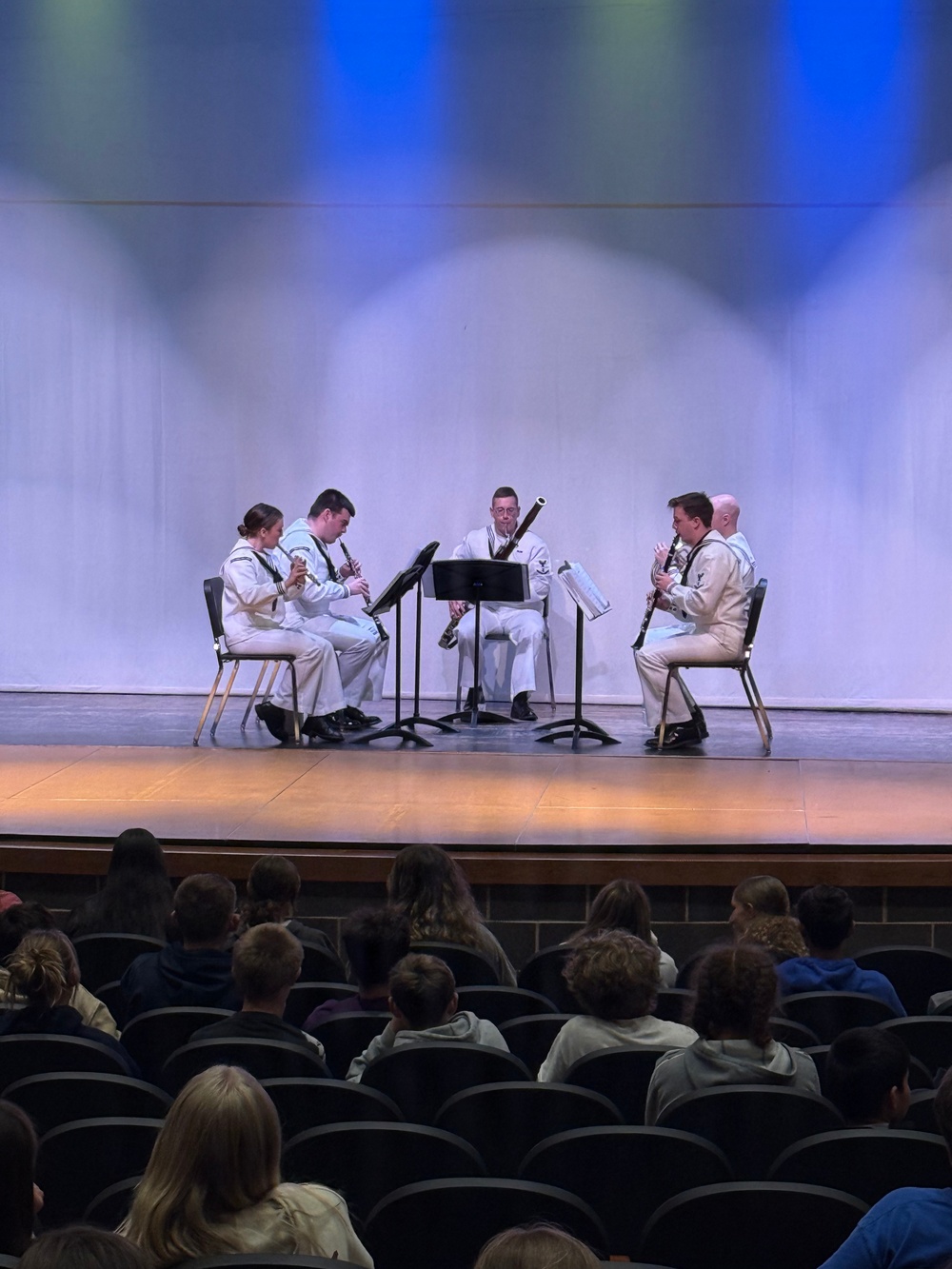 Members of Navy Band Great Lakes Celebrate America 250 with Local Schools in Kansas