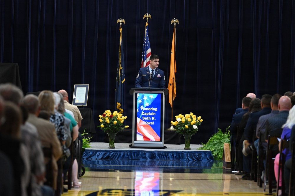 Town of Mooresville Hosts Tribute Honoring Air Force Capt Seth Koval