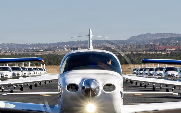 557th Flying Training Squadron conducts Elephant Walk at Davis Airfield