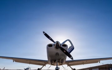 557th Flying Training Squadron conducts Elephant Walk at Davis Airfield