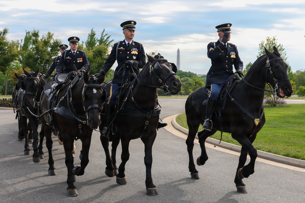 MBW supports MGySgt Spiro's Funeral at Arlington National Cemetery