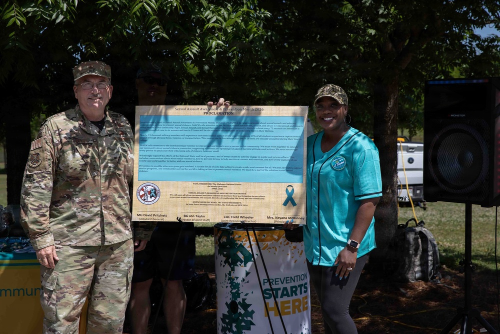 Alabama National Guard signs proclamation, hosts ruck march for Sexual Assault Awareness and Prevention Month