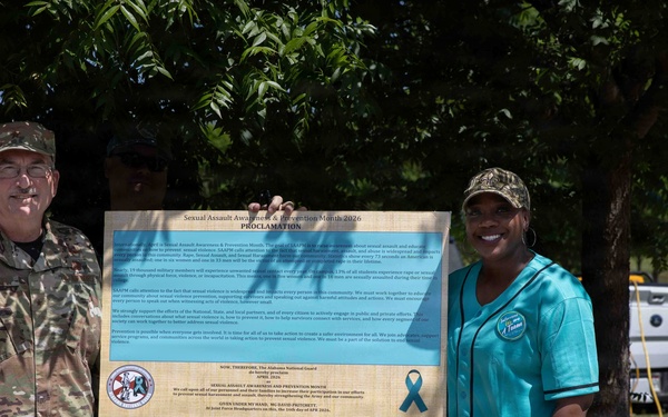 Alabama National Guard signs proclamation, hosts ruck march for Sexual Assault Awareness and Prevention Month