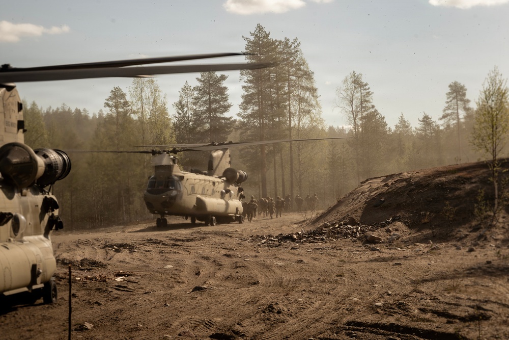 U.S. Army Soldiers conduct force-on-force exercise in Finland