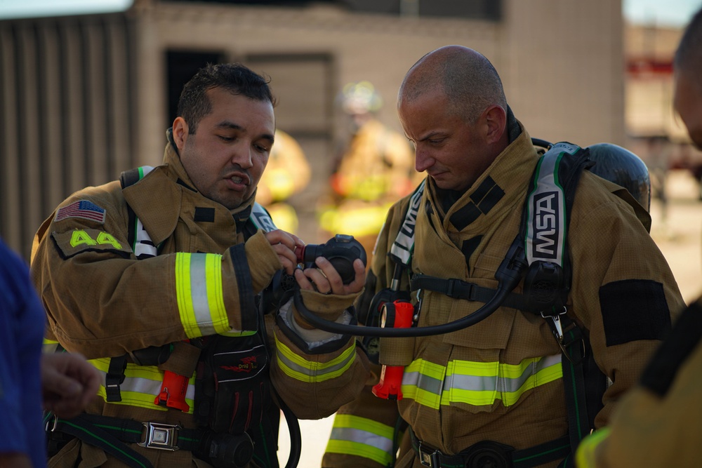 432 Commander and Command Chief obtain live fire training